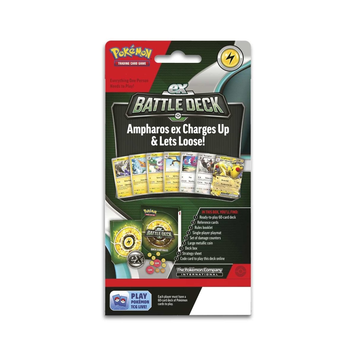 Ampharos ex Battle Deck back