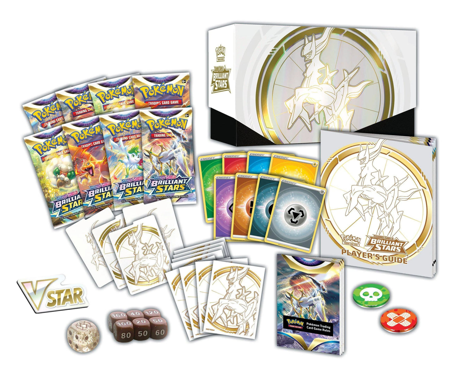 Brilliant Stars Elite Trainer Box inside