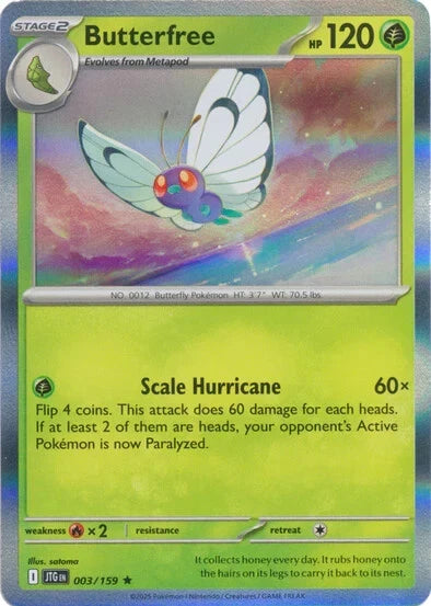 Butterfree Journey Together Holo 003