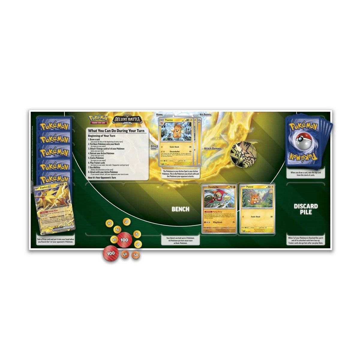 Deluxe Battle Deck Zapdos ex inside 1