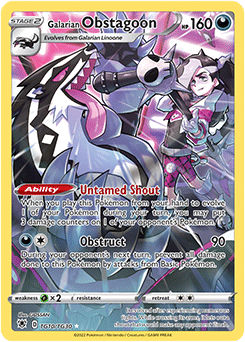 Galarian Obstagoon Astral Radiance TG10 Ultra Rare