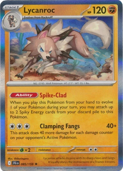 Lycanroc Journey Together Holo 085
