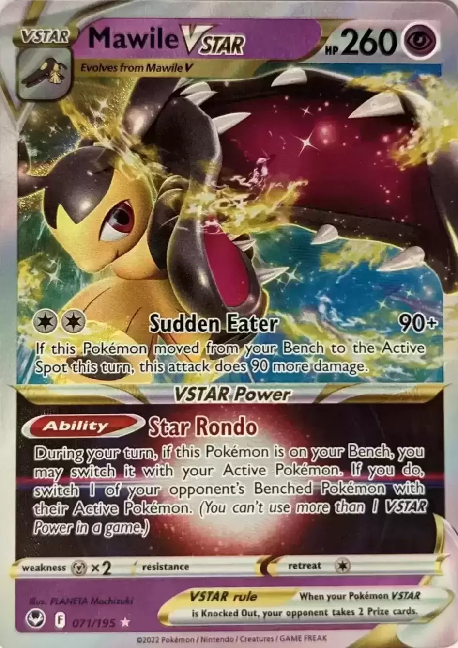 Mawile VSTAR - Silver Tempest #71/195 (Ultra Rare) Reborn Collectables Mawile VSTAR - Silver Tempest #71/195 (Ultra Rare) Reborn Collectables