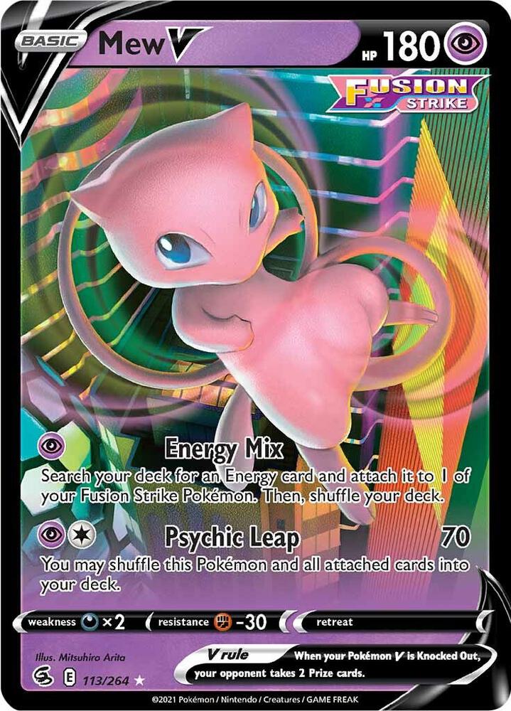Mew V Fusion Strike 113 Ultra Rare