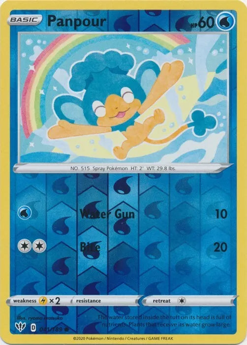 Panpour Reverse Holo Darkness Ablaze 041