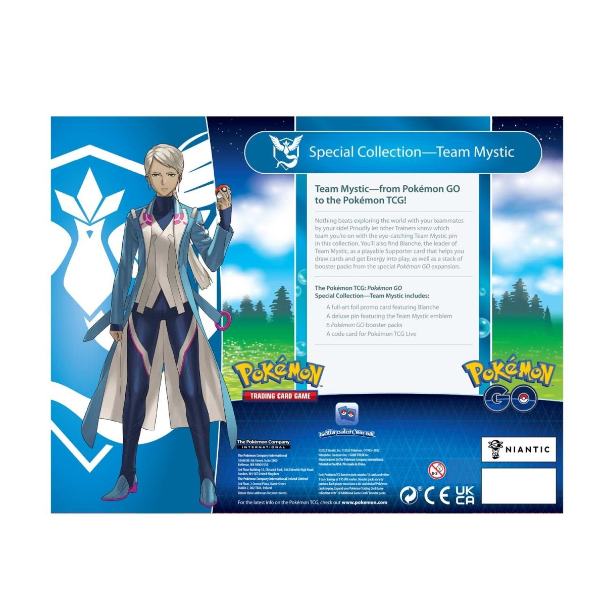 Pokemon GO Special Collection Team Mystic back