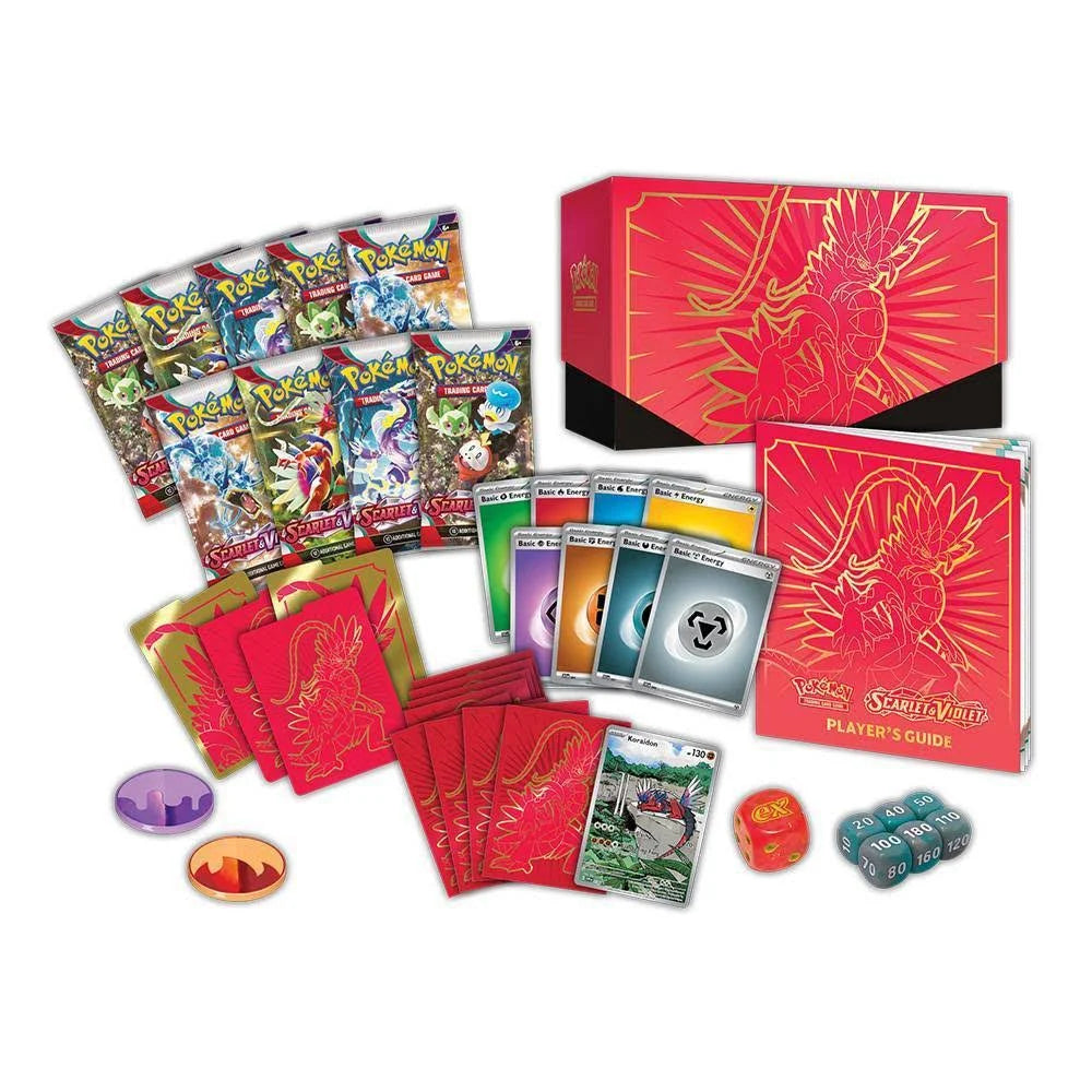 Scarlet & Violet Elite Trainer Box Koraidon inside 1