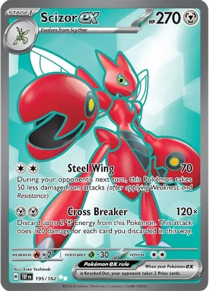 Scizor ex Temporal Forces 195 Secret Rare