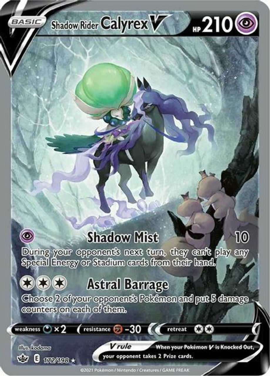 Shadow Rider Calyrex V Chilling Reign 172 Alternate Full Art