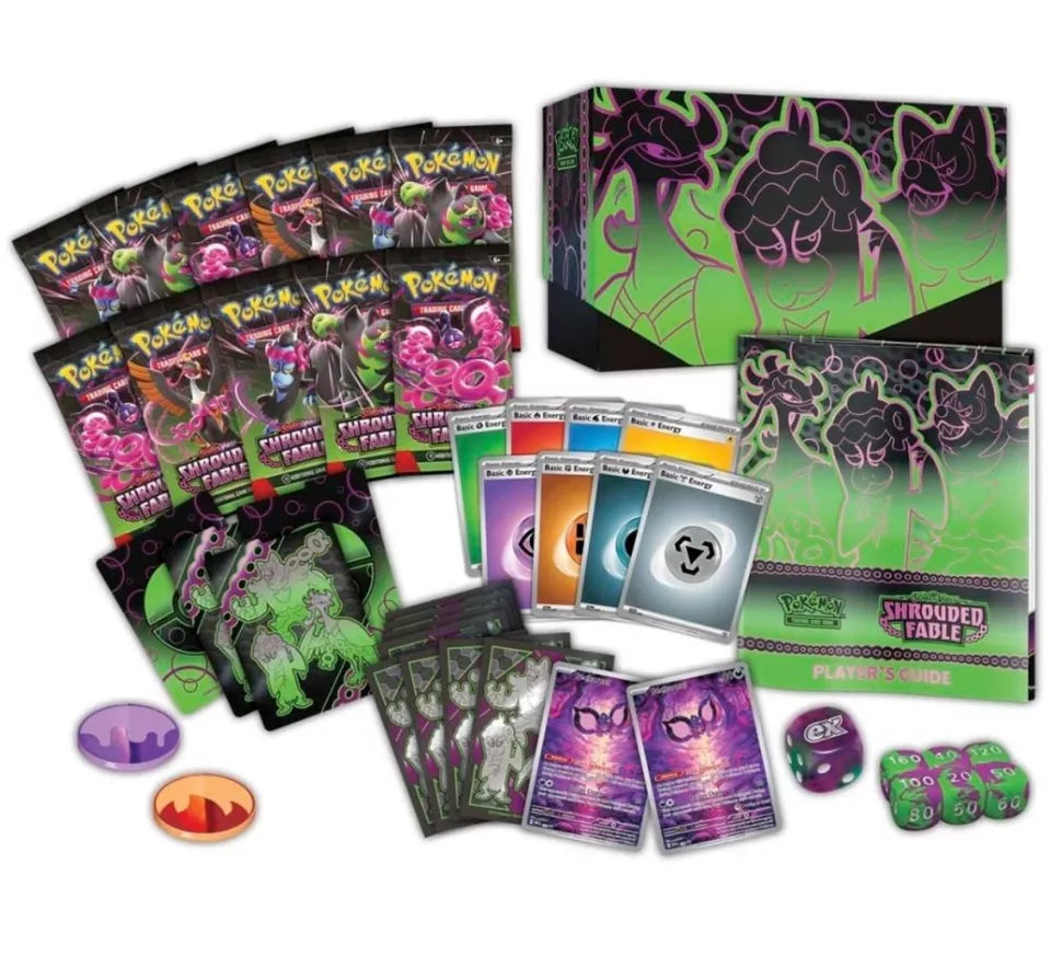 Shrouded Fable Elite Trainer Box inside