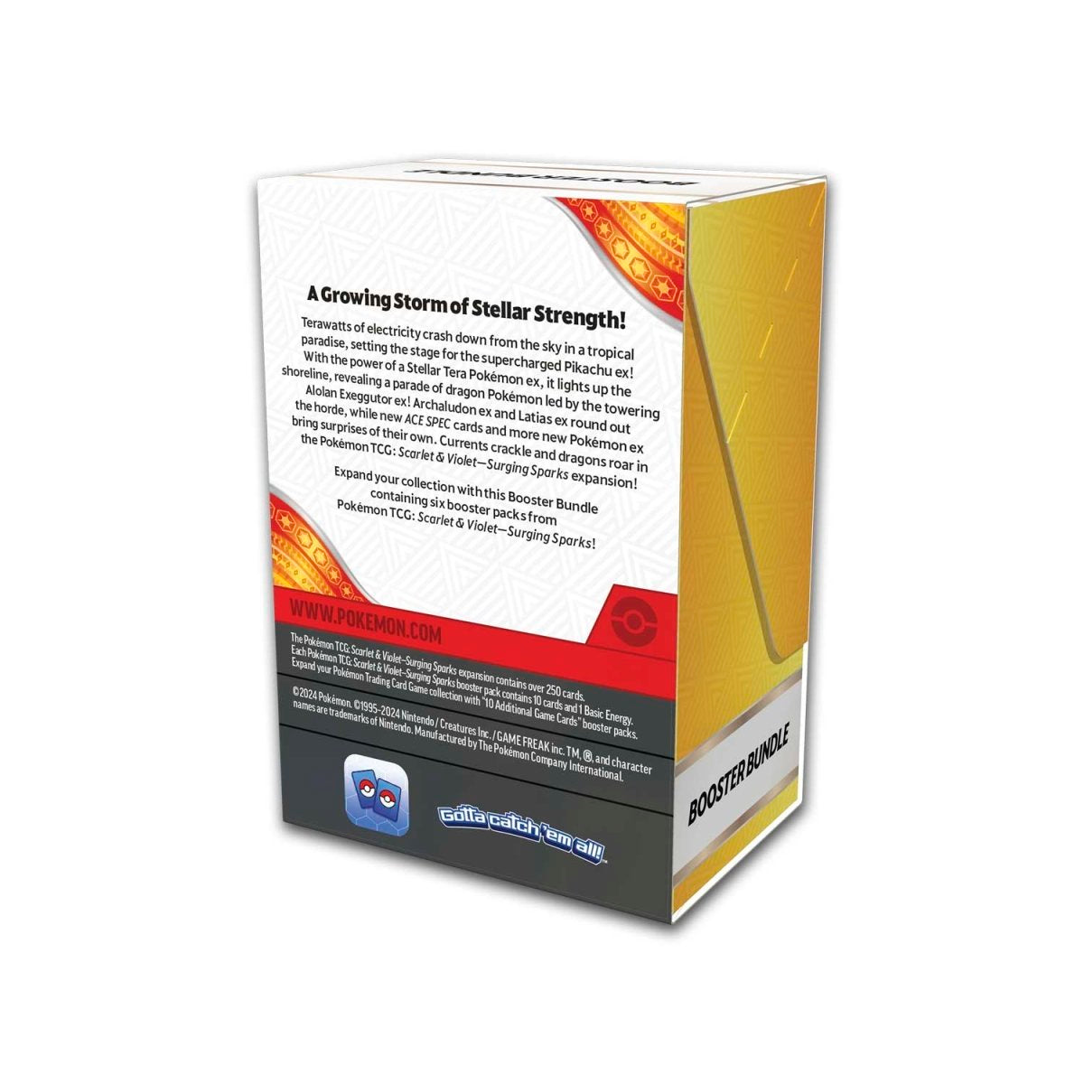 Surging Sparks Booster Bundle 6 Packs back