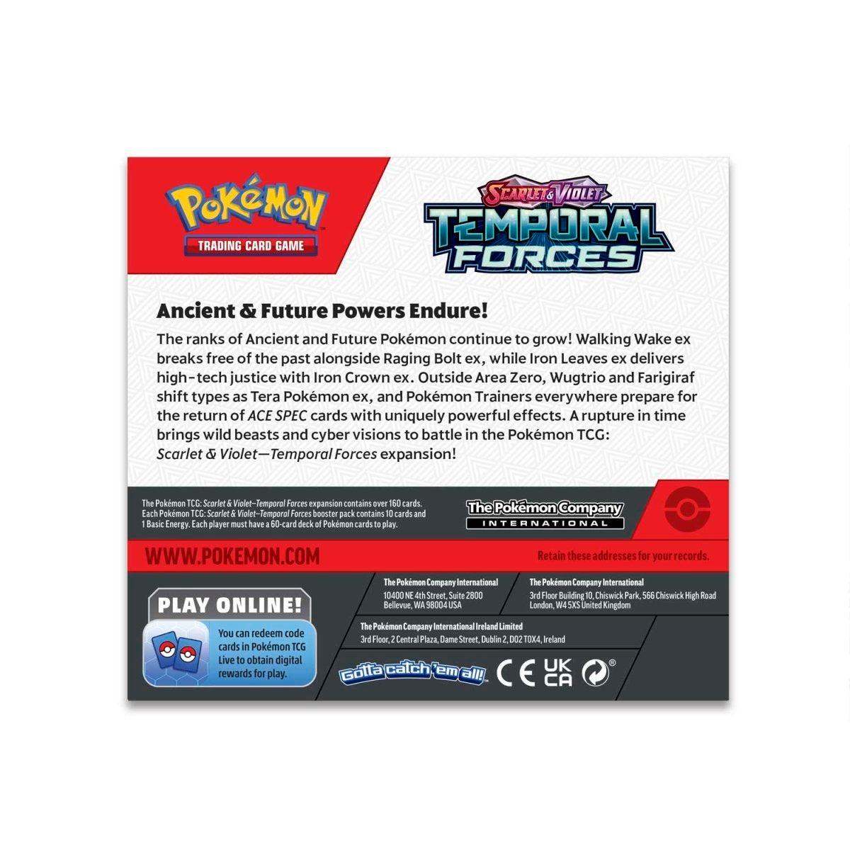 Temporal Forces Booster Box back