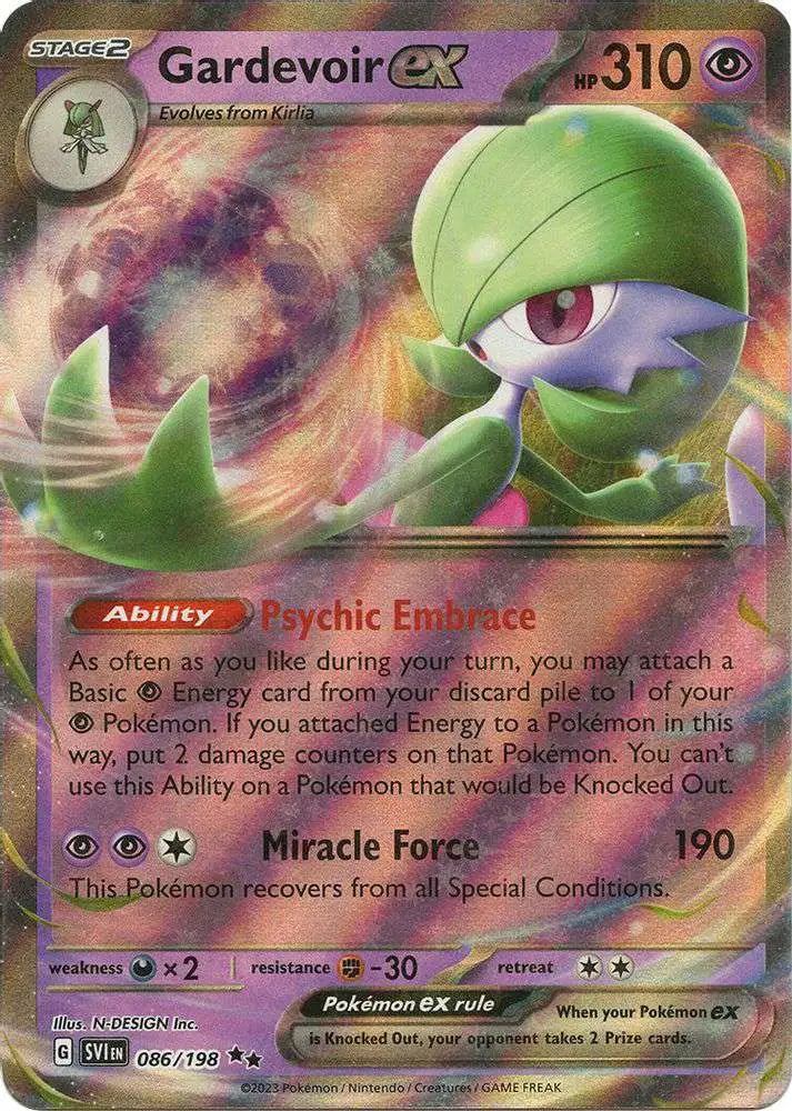Gardevoir ex - Scarlet & Violet #86/198 (Ultra Rare) Reborn Collectables Gardevoir ex - Scarlet & Violet #86/198 (Ultra Rare) Reborn Collectables