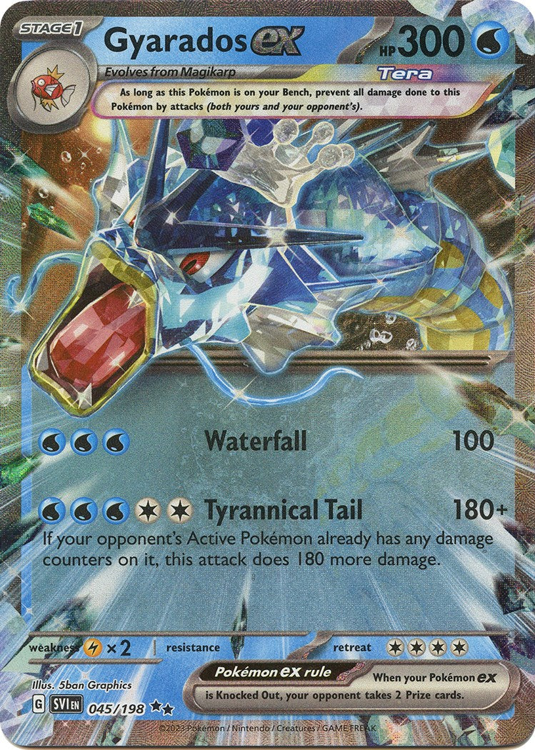 Gyarados ex - Scarlet & Violet 045/198 #(Ultra Rare) Reborn Collectables Gyarados ex - Scarlet & Violet 045/198 #(Ultra Rare) Reborn Collectables