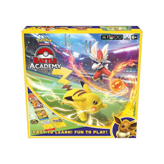 Battle Academy Cinderace V, Pikachu V, Eevee V front