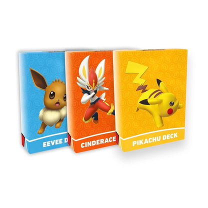 Battle Academy Cinderace V, Pikachu V, Eevee V inside 2