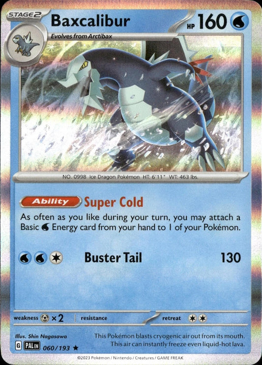 Baxcalibur Paldea Evolved Holo 060
