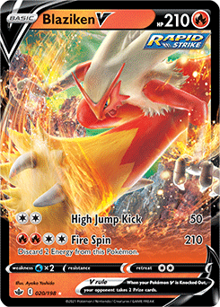 Blaziken V Chilling Reign 020 Ultra Rare