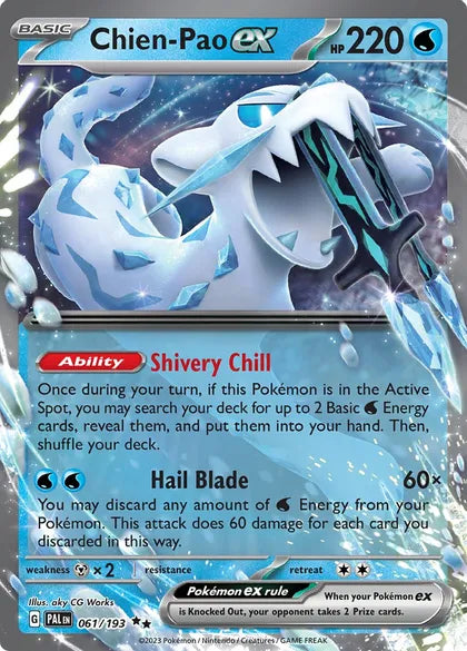 Chien Pao ex Paldea Evolved 061 Ultra Rare