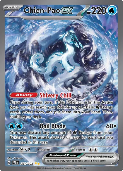 Chien Pao ex Paldea Evolved 261 Secret Rare