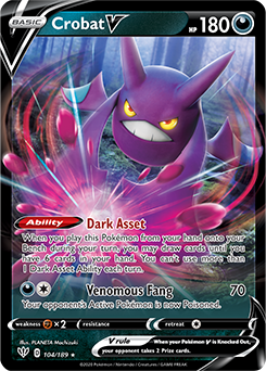 Crobat V Darkness Ablaze 104 Ultra Rare