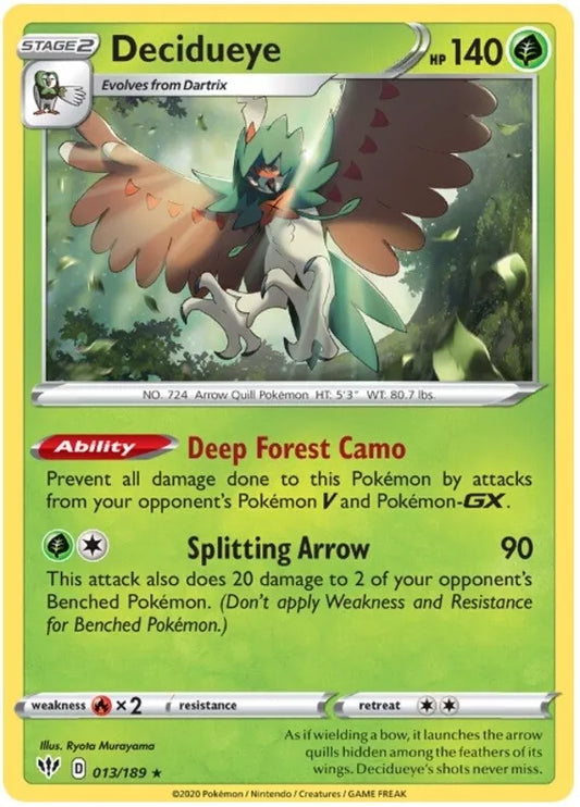 Decidueye Darkness Ablaze Holo 013