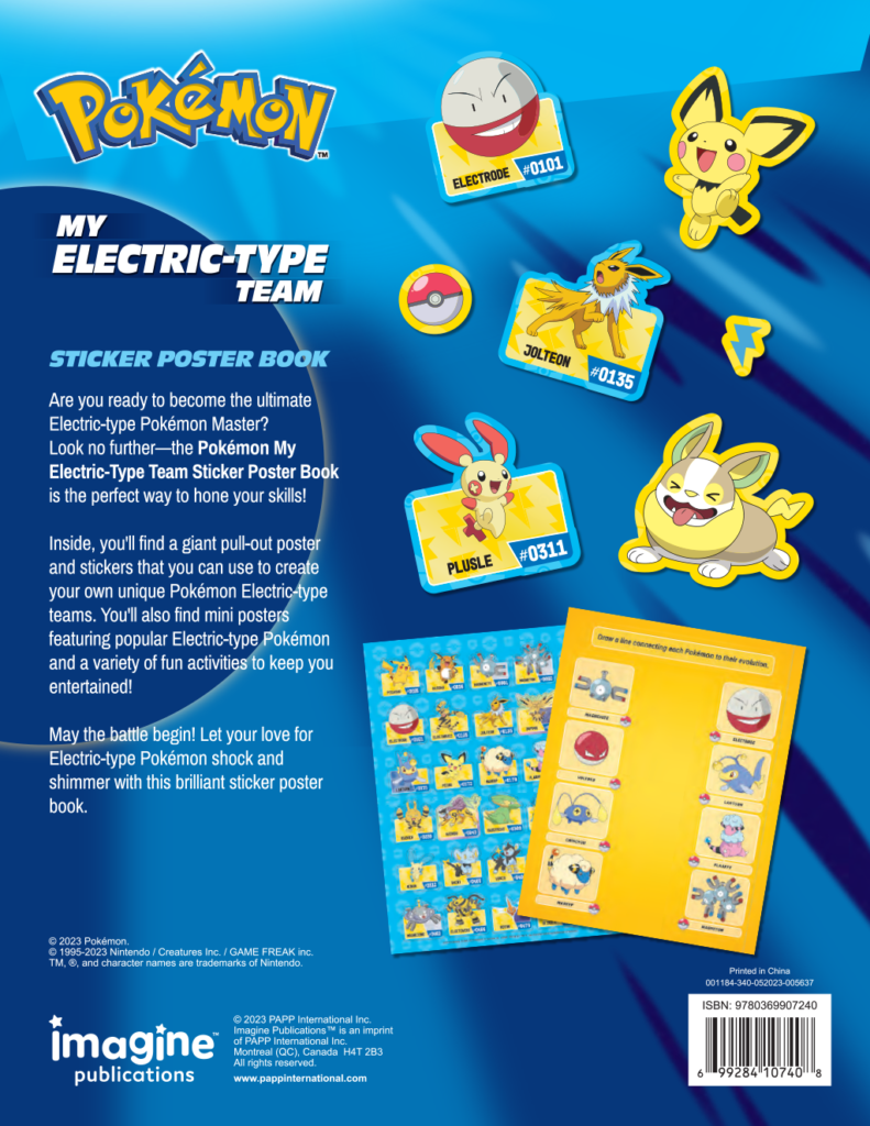 Deluxe Sticker Poster Book My Electric Type Team
