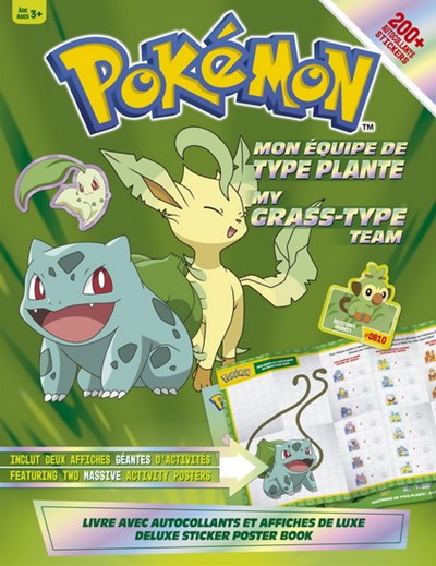 Deluxe Sticker Poster Book My Grass Type Team