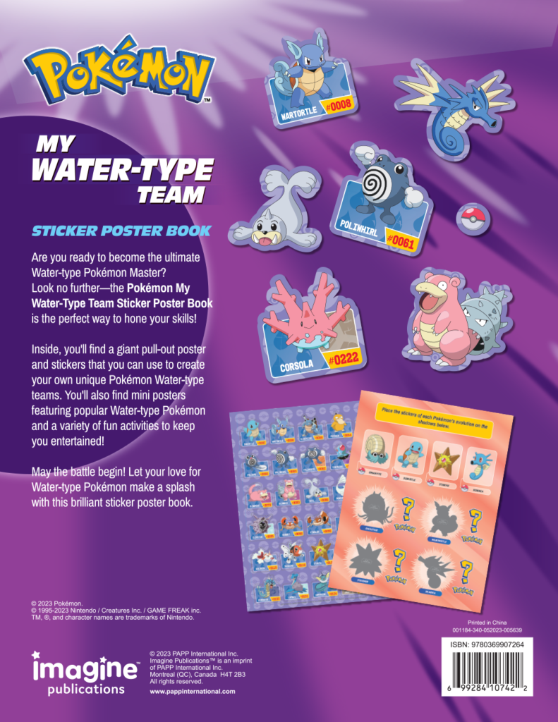Deluxe Sticker Poster Book My Water Type Team
