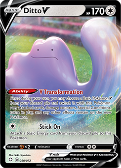 Ditto V Shining Fates 050 Ultra Rare