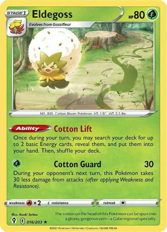 Eldegoss Evolving Skies Holo 016