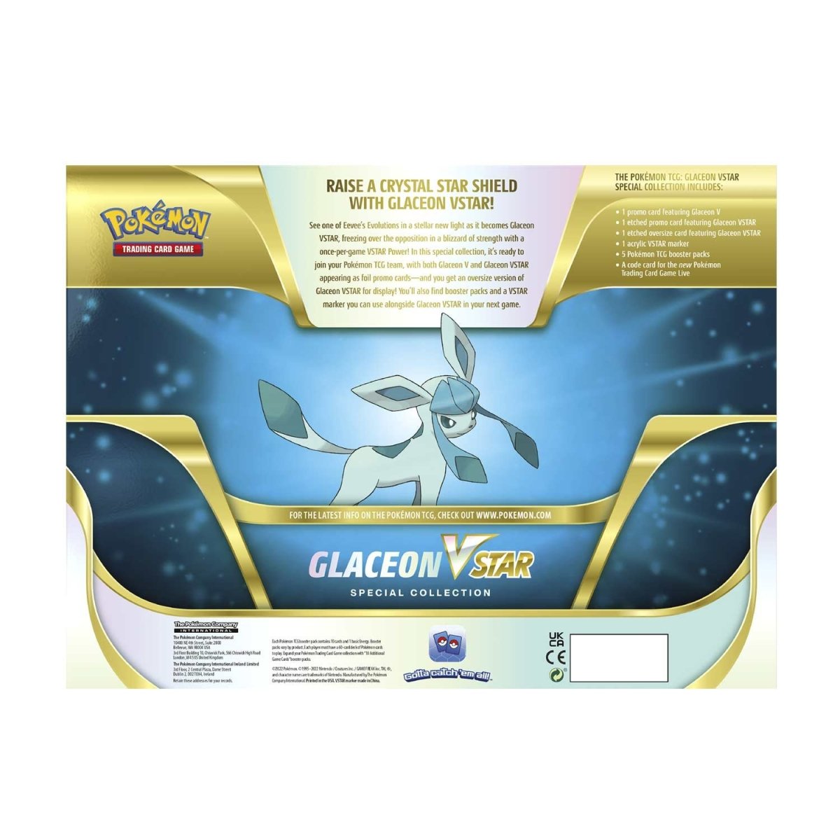 Glaceon VStar Special Collection Back