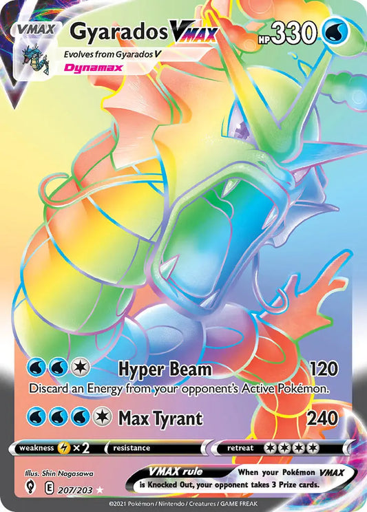 Gyarados Vmax Evolving Skies 207 Secret Rare