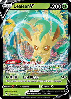 Leafeon V Evolving Skies 007 Ultra Rare