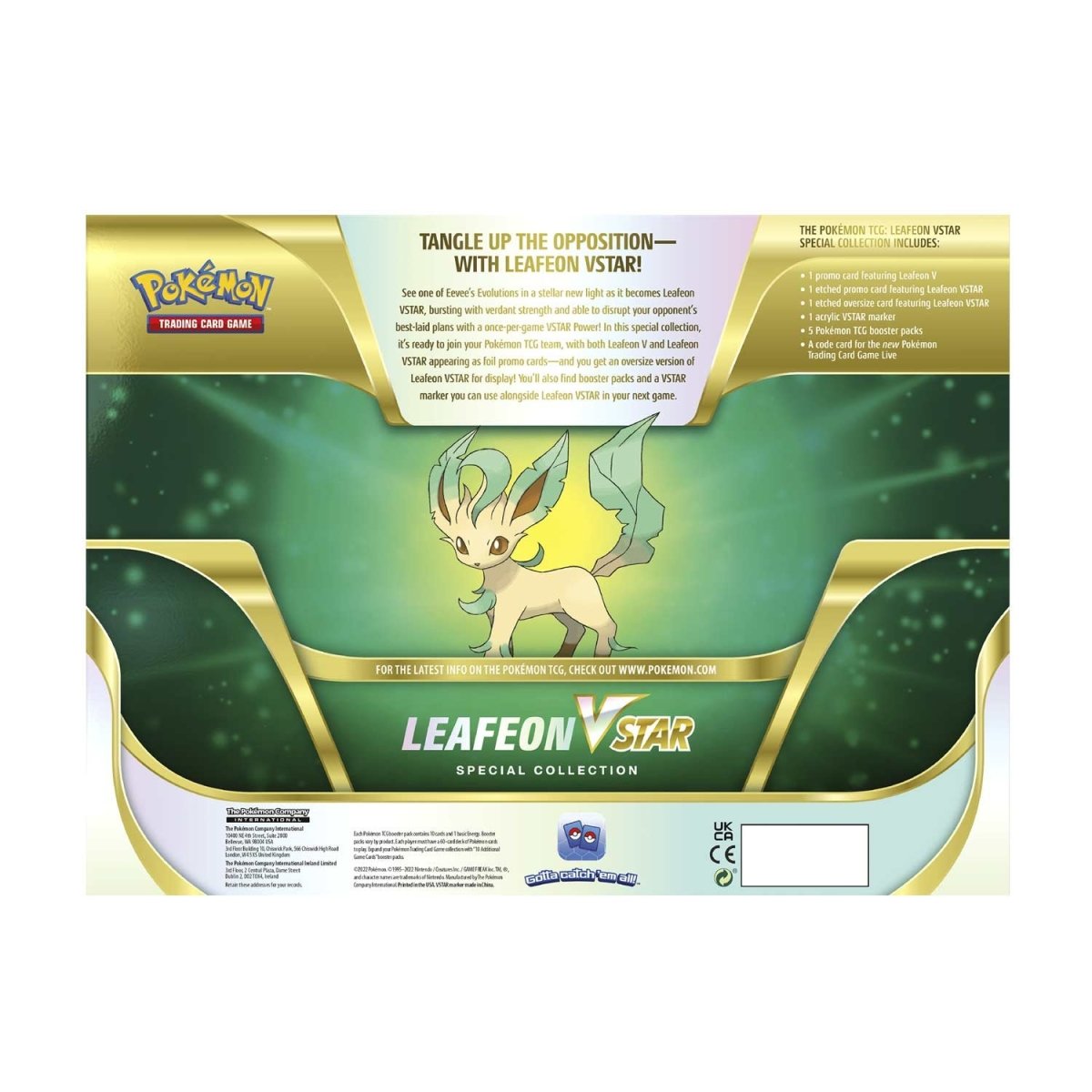 Leafeon VStar Special Collection back