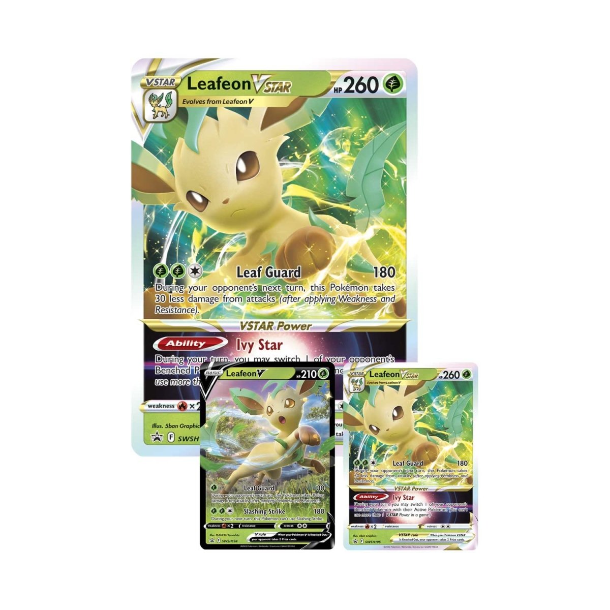 Leafeon VStar Special Collection inside 2