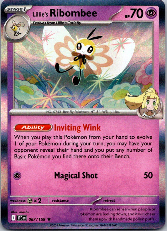 Lillie's Ribombee Journey Together Holo 067