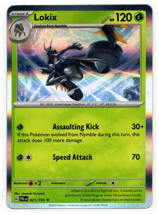 Lokix Paldea Evolved Holo 021