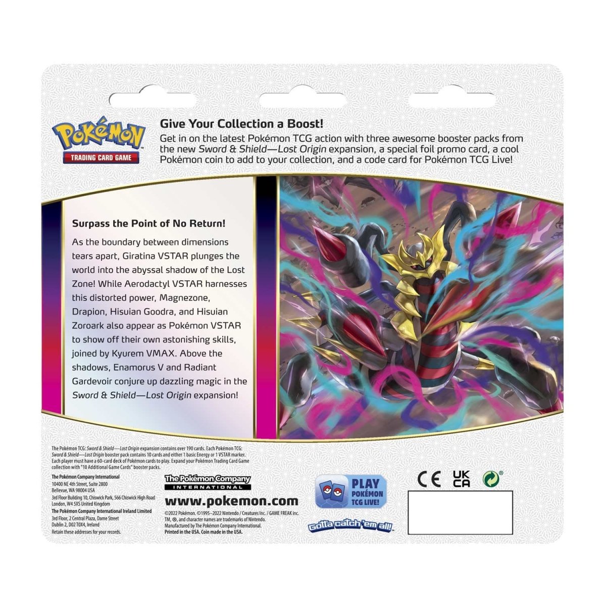 Lost Origin 3 Pack Blister Regigigas back