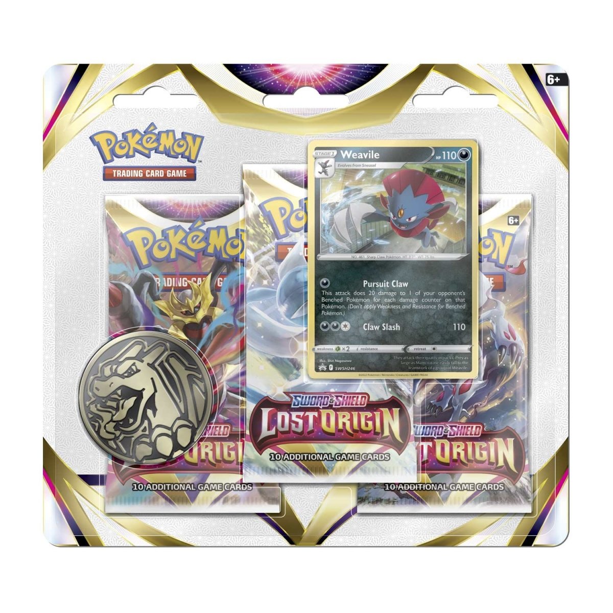 Lost Origin 3 Pack Blister Weavile front