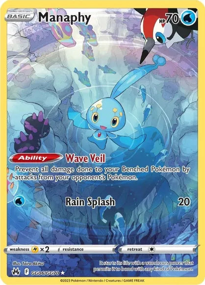 Manaphy Crown Zenith GG06 Ultra Rare