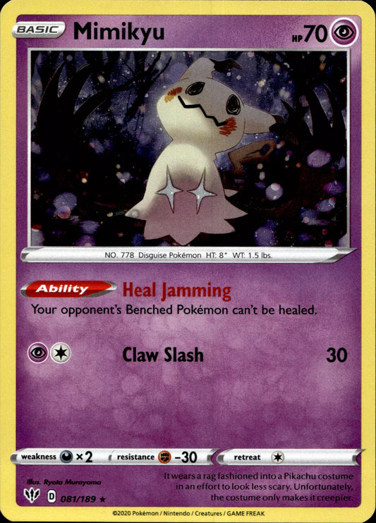 Mimikyu Darkness Ablaze Holo 081