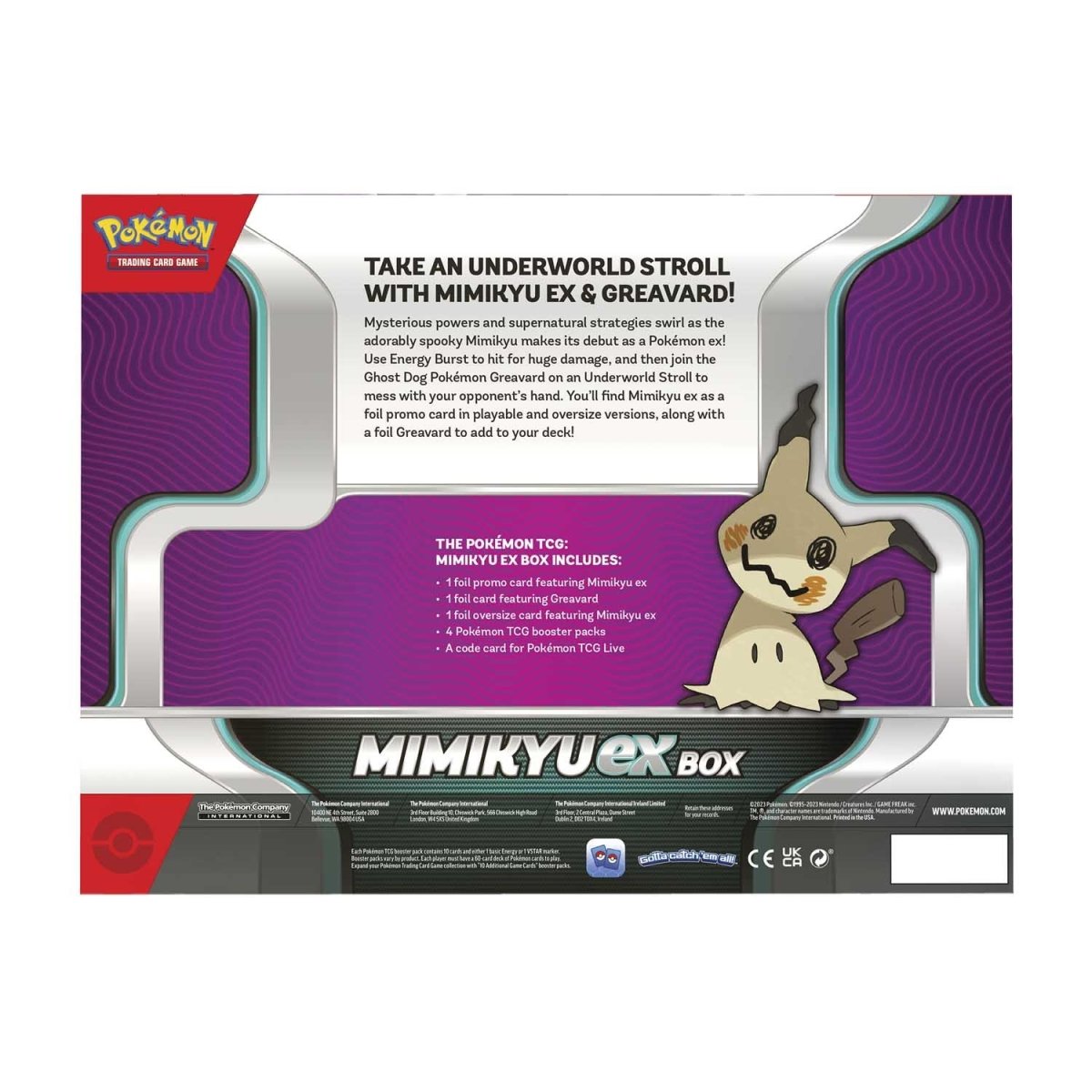 Mimikyu ex Box back