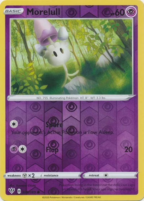 Morelull Reverse Holo Darkness Ablaze 079