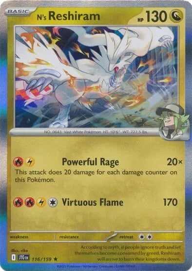 N's Reshiram Journey Together Holo 116