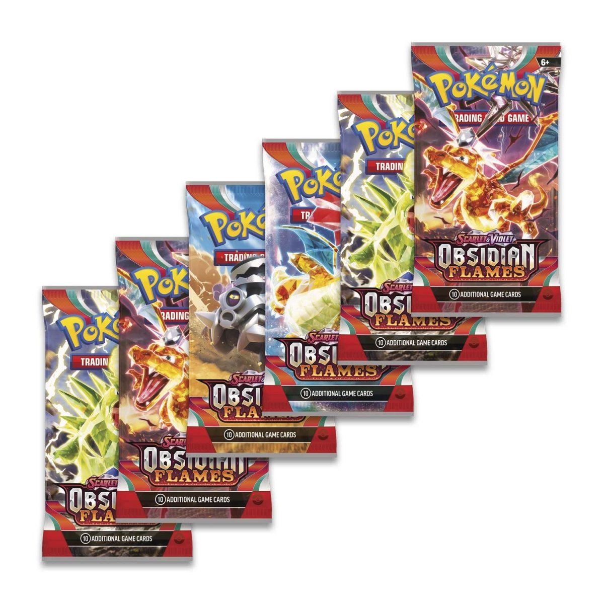 Obsidian Flames Booster Bundle 6 Packs inside