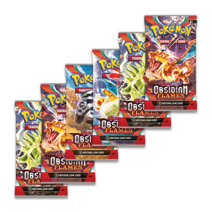 Obsidian Flames Booster Bundle 6 Packs inside