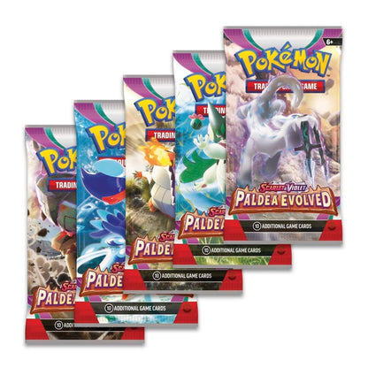 Paldea Evolved Booster Box inside