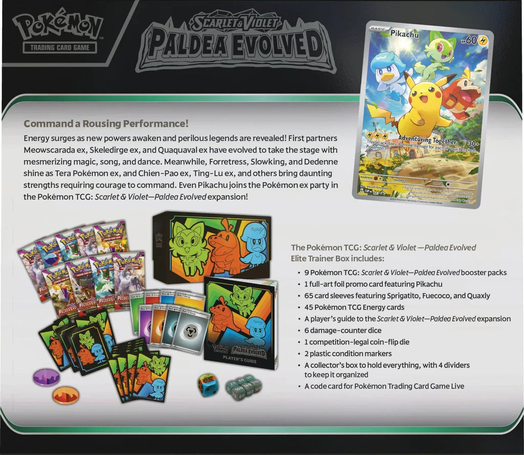 Paldea Evolved Elite Trainer Box back