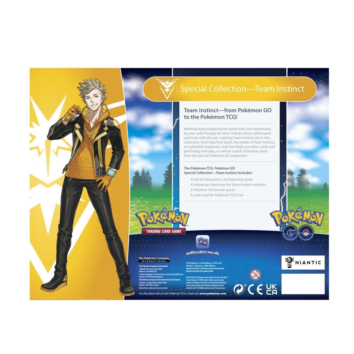 Pokemon GO Special Collection Team Instinct back